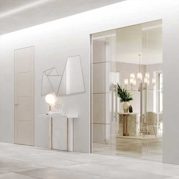 porte scorrevoli vetro interni